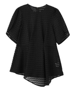 LANVIN en Bleu / ランバン オン ブルー シャツ・ブラウス | ペプラムレースブラウス