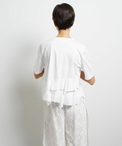 LANVIN en Bleu / ランバン オン ブルー Tシャツ | フリルヘムカットソー | 詳細6