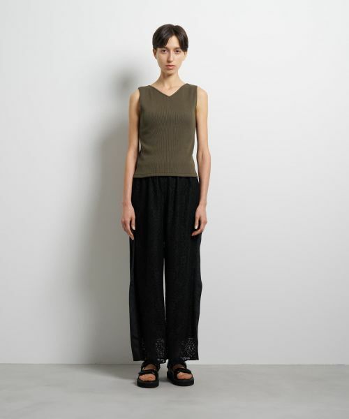 LANVIN en Bleu / ランバン オン ブルー Tシャツ | 2WAYテレコタンクトップ | 詳細10