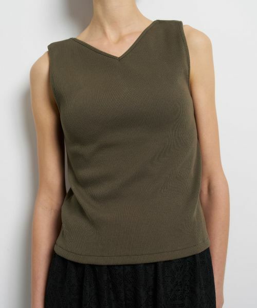 LANVIN en Bleu / ランバン オン ブルー Tシャツ | 2WAYテレコタンクトップ | 詳細13