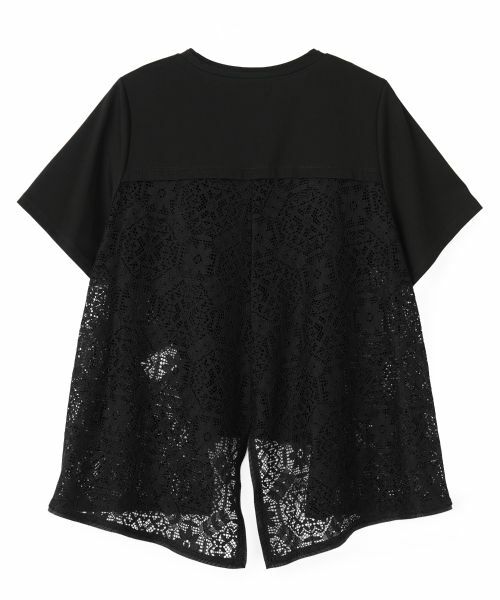 LANVIN en Bleu / ランバン オン ブルー Tシャツ | レースコンビカットソー | 詳細12