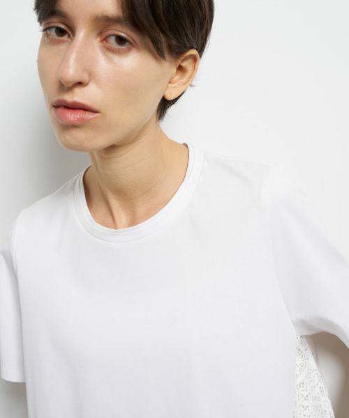 LANVIN en Bleu / ランバン オン ブルー Tシャツ | レースコンビカットソー | 詳細7