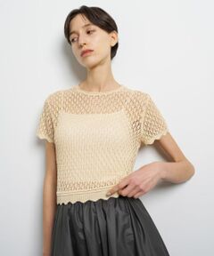 LANVIN en Bleu / ランバン オン ブルー ニット・セーター | シアーラメレースニット