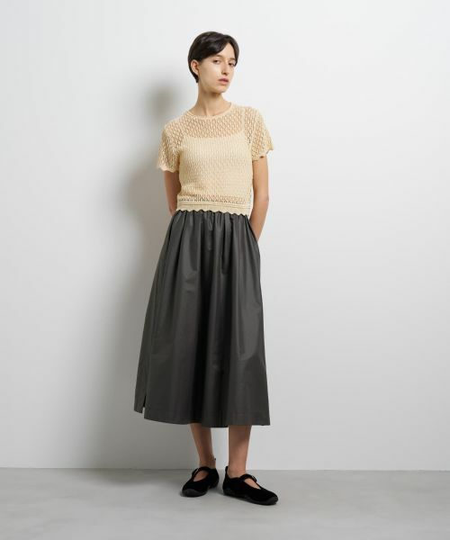 LANVIN en Bleu / ランバン オン ブルー ニット・セーター | シアーラメレースニット | 詳細1