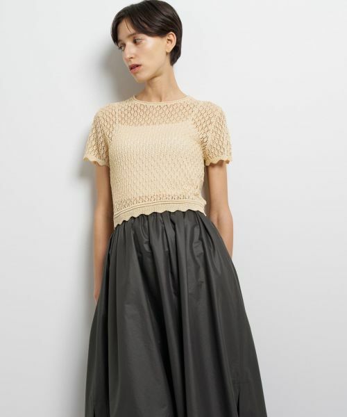 LANVIN en Bleu / ランバン オン ブルー ニット・セーター | シアーラメレースニット | 詳細6