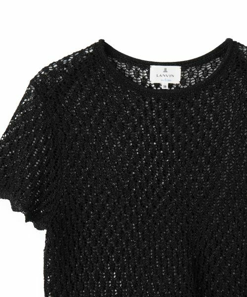 LANVIN en Bleu / ランバン オン ブルー ニット・セーター | シアーラメレースニット | 詳細8