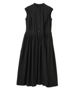LANVIN en Bleu / ランバン オン ブルー ドレス | ナイロンタッサータックワンピース