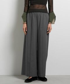 LANVIN en Bleu / ランバン オン ブルー その他パンツ | ドライポリエステルゴムワイドパンツ