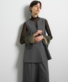 LANVIN en Bleu / ランバン オン ブルー シャツ・ブラウス | ドライポリエステルバックオープンベスト
