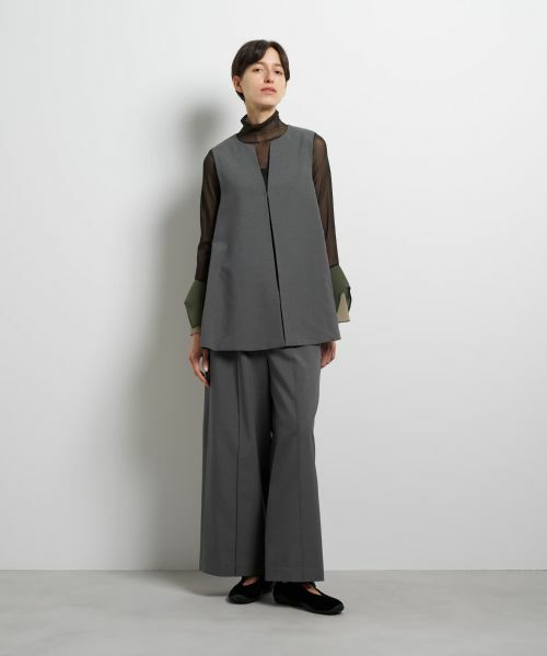 LANVIN en Bleu / ランバン オン ブルー シャツ・ブラウス | ドライポリエステルバックオープンベスト | 詳細1