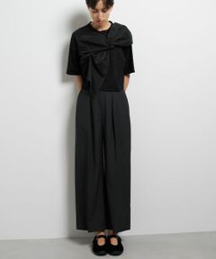 LANVIN en Bleu / ランバン オン ブルー その他パンツ | ウールトロセミワイドパンツ