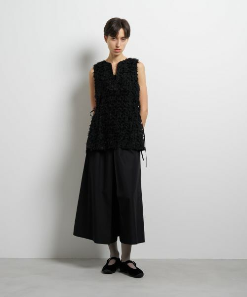 LANVIN en Bleu / ランバン オン ブルー シャツ・ブラウス | シャギーカットジャガードプルオーバーベスト | 詳細1