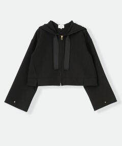 LANVIN en Bleu / ランバン オン ブルー カットソー | ロゴレーステープフーディー
