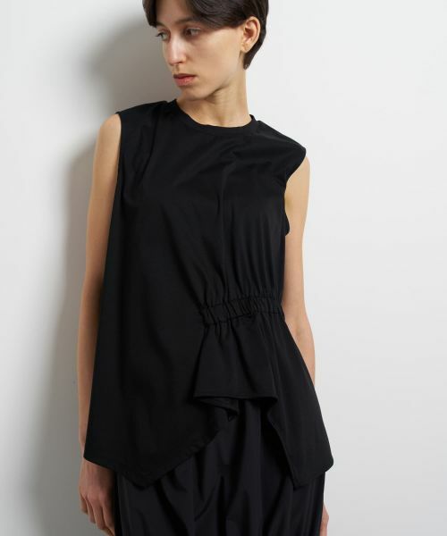 LANVIN en Bleu / ランバン オン ブルー Tシャツ | サイドギャザーカットソー | 詳細4