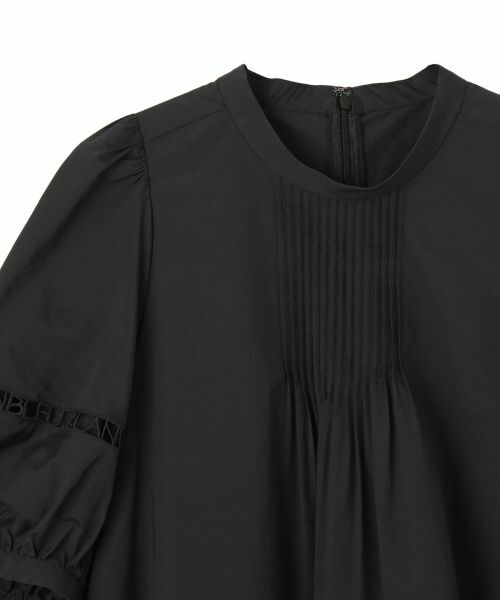 LANVIN en Bleu / ランバン オン ブルー シャツ・ブラウス | ロゴテープスタンドカラーブラウス | 詳細13