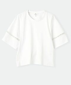 LANVIN en Bleu / ランバン オン ブルー Tシャツ | ロゴレーステープカットソー