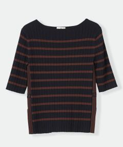 LANVIN en Bleu / ランバン オン ブルー ニット・セーター | ボーダーリブニット