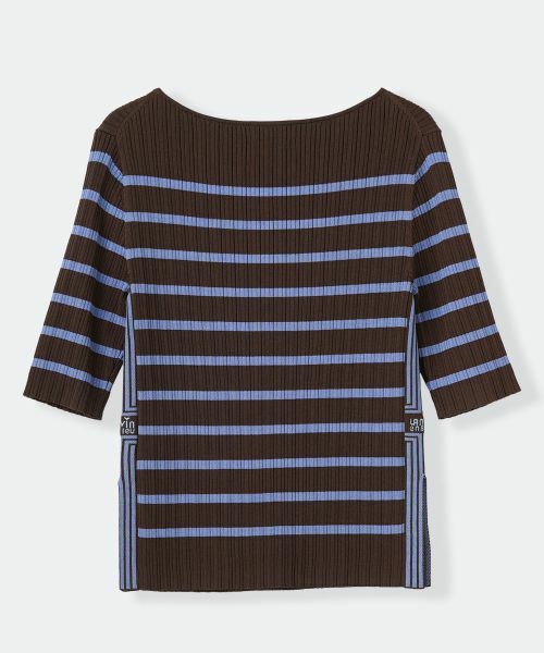 LANVIN en Bleu / ランバン オン ブルー ニット・セーター | ボーダーリブニット | 詳細10