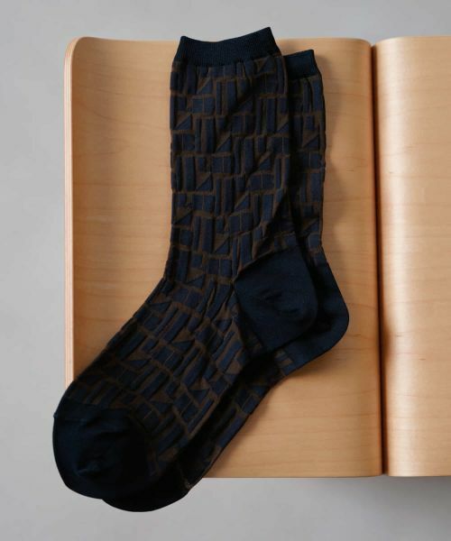 LANVIN en Bleu / ランバン オン ブルー その他小物 | ロゴジャガードソックス | 詳細1