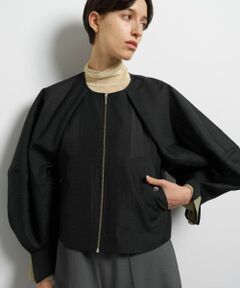 LANVIN en Bleu / ランバン オン ブルー テーラードジャケット | シアージップアップブルゾン