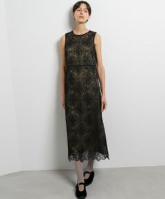 LANVIN en Bleu / ランバン オン ブルー ドレス | ラインフラワーレースワンピ