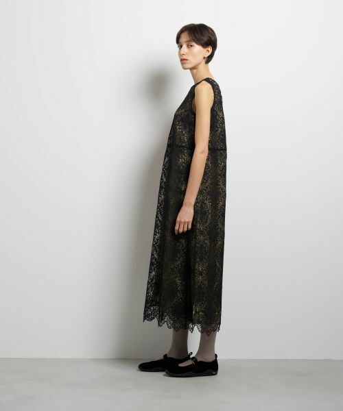 LANVIN en Bleu / ランバン オン ブルー ドレス | ラインフラワーレースワンピ | 詳細2