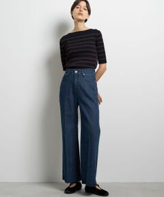 LANVIN en Bleu / ランバン オン ブルー その他パンツ | センタープレスフレアデニム