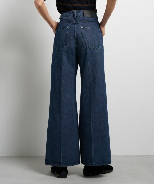 LANVIN en Bleu / ランバン オン ブルー その他パンツ | センタープレスフレアデニム | 詳細7