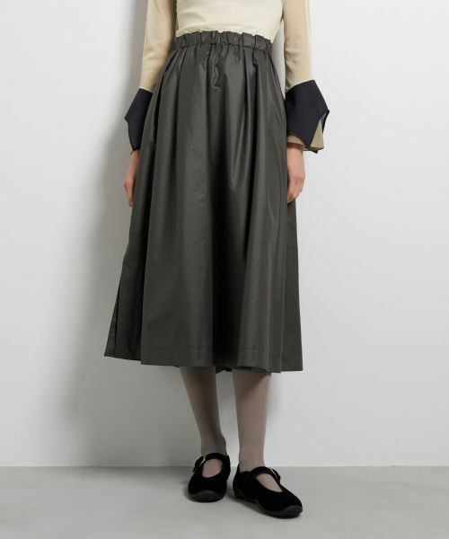 LANVIN en Bleu / ランバン オン ブルー ロング・マキシ丈スカート | タックフレアスカート | 詳細4