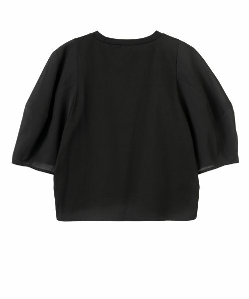 LANVIN en Bleu / ランバン オン ブルー Tシャツ | クロップドコンビカットソー | 詳細12