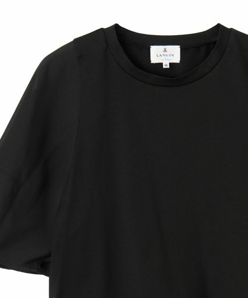 LANVIN en Bleu / ランバン オン ブルー Tシャツ | クロップドコンビカットソー | 詳細13