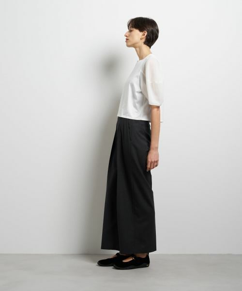 LANVIN en Bleu / ランバン オン ブルー Tシャツ | クロップドコンビカットソー | 詳細2
