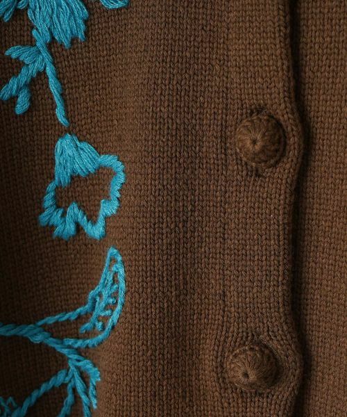 LANVIN en Bleu / ランバン オン ブルー カーディガン・ボレロ | エンブロイダリーニットカーディガン | 詳細12