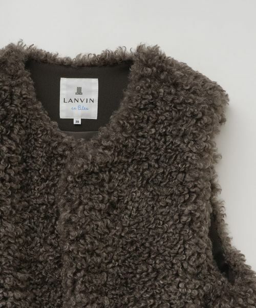 LANVIN en Bleu / ランバン オン ブルー テーラードジャケット | フェイクファーショートベスト | 詳細10