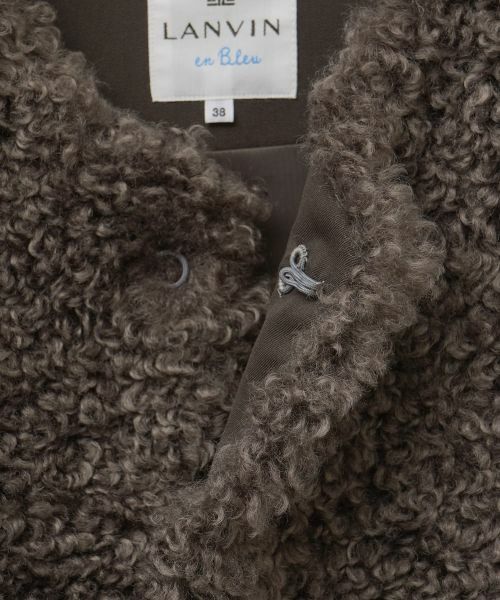 LANVIN en Bleu / ランバン オン ブルー テーラードジャケット | フェイクファーショートベスト | 詳細14