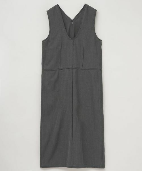 LANVIN en Bleu / ランバン オン ブルー ドレス | クリアツイルUネックワンピース | 詳細14