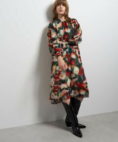 LANVIN en Bleu / ランバン オン ブルー ドレス | Veiled Floraプリントワンピース