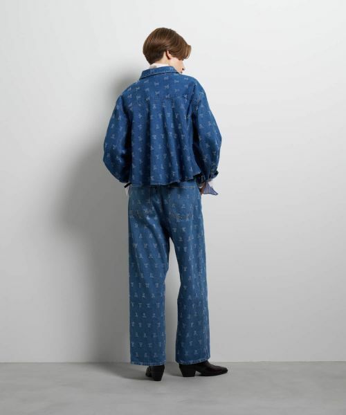 LANVIN en Bleu / ランバン オン ブルー シャツ・ブラウス | パンチングデニムクロップドシャツ | 詳細3