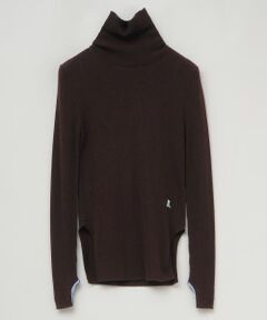 LANVIN en Bleu / ランバン オン ブルー ニット・セーター | カラーポイントリブタートル