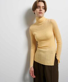 LANVIN en Bleu / ランバン オン ブルー ニット・セーター | カラーポイントリブタートル