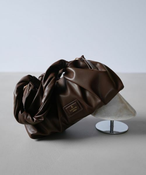 LANVIN en Bleu / ランバン オン ブルー その他小物 | トーデュ ツイストギャザーバッグ ４８５０６０（ブラウン）