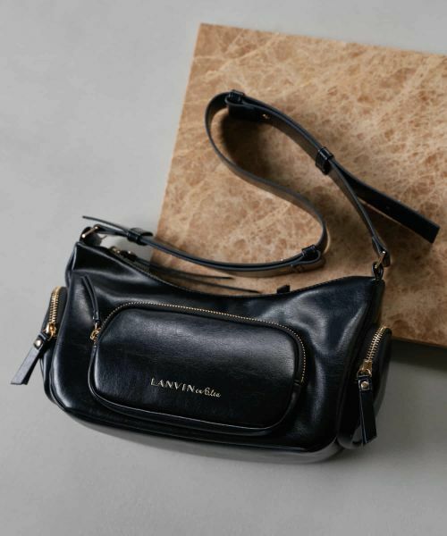 LANVIN en Bleu / ランバン オン ブルー その他小物 | ジップポケットショルダーバッグ（ブラック）