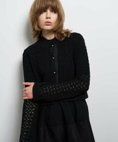 LANVIN en Bleu / ランバン オン ブルー テーラードジャケット | コードレースニットジャケット