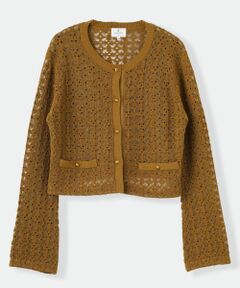 LANVIN en Bleu / ランバン オン ブルー テーラードジャケット | コードレースニットジャケット