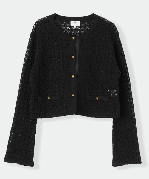 LANVIN en Bleu / ランバン オン ブルー テーラードジャケット | コードレースニットジャケット | 詳細10