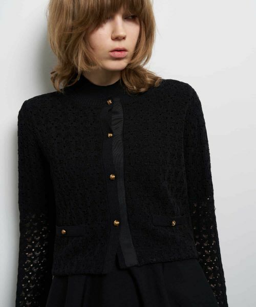 LANVIN en Bleu / ランバン オン ブルー テーラードジャケット | コードレースニットジャケット | 詳細4