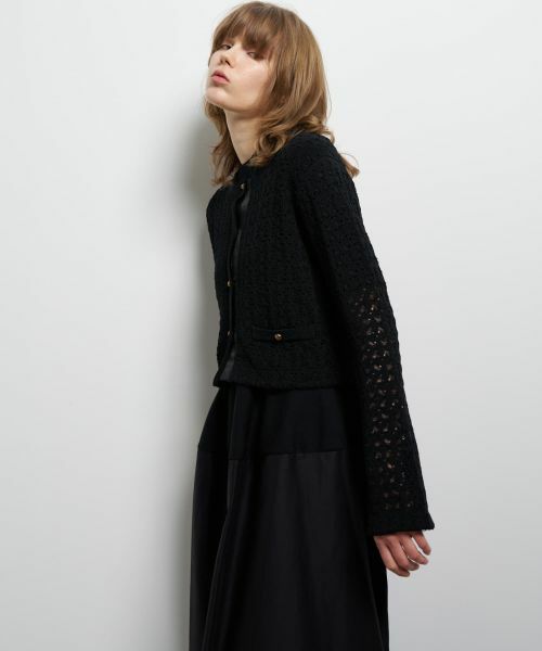 LANVIN en Bleu / ランバン オン ブルー テーラードジャケット | コードレースニットジャケット | 詳細5
