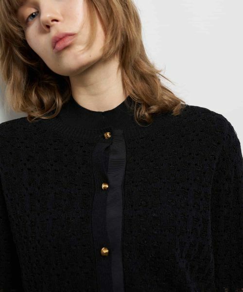 LANVIN en Bleu / ランバン オン ブルー テーラードジャケット | コードレースニットジャケット | 詳細8