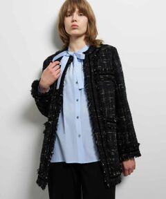 LANVIN en Bleu / ランバン オン ブルー テーラードジャケット | ツイードノーカラージャケット