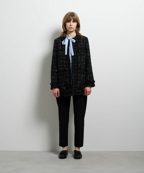 LANVIN en Bleu / ランバン オン ブルー テーラードジャケット | ツイードノーカラージャケット | 詳細1